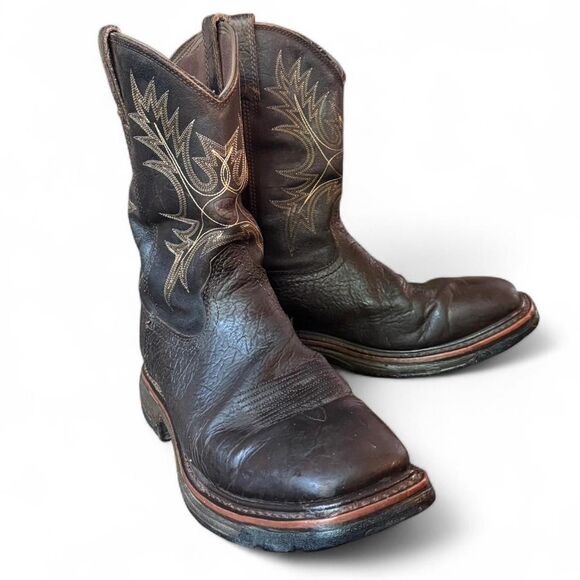 Ariat Work Waterproof EH Rated Men’s 11.5D Brown Leather Western Work Boots main image 4
